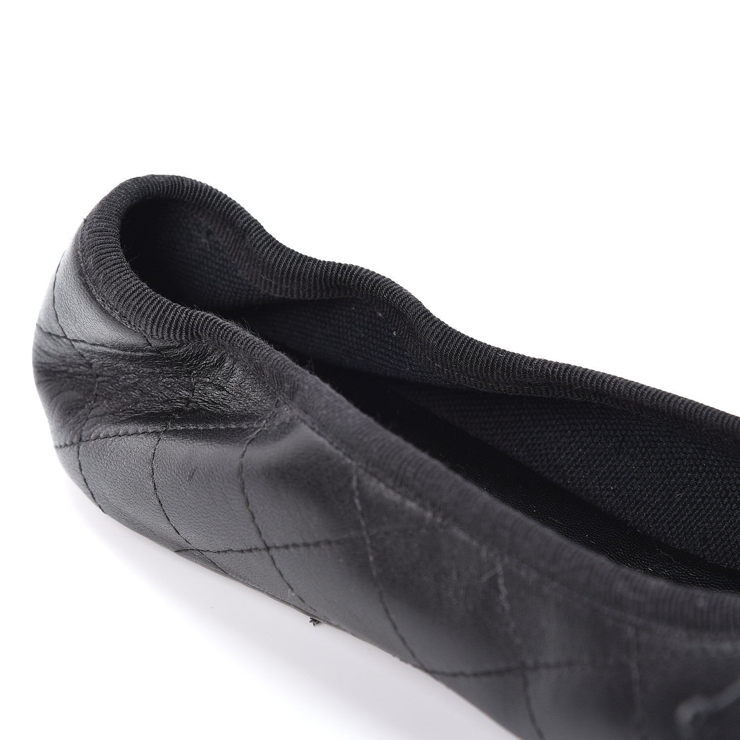 Chanel Lambskin Quilted Cambon Ballerina Flats 42 Black 10 of 11