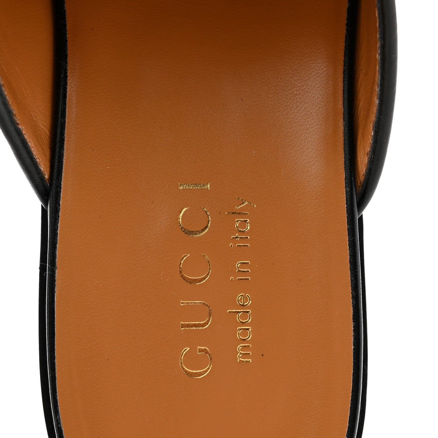 Gucci Jakarta Calfskin Mens Horsebit Slippers 7 Black 7 of 10