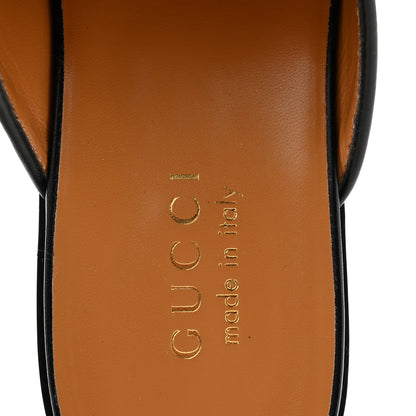 Gucci Jakarta Calfskin Mens Horsebit Slippers 7 Black 7 of 10