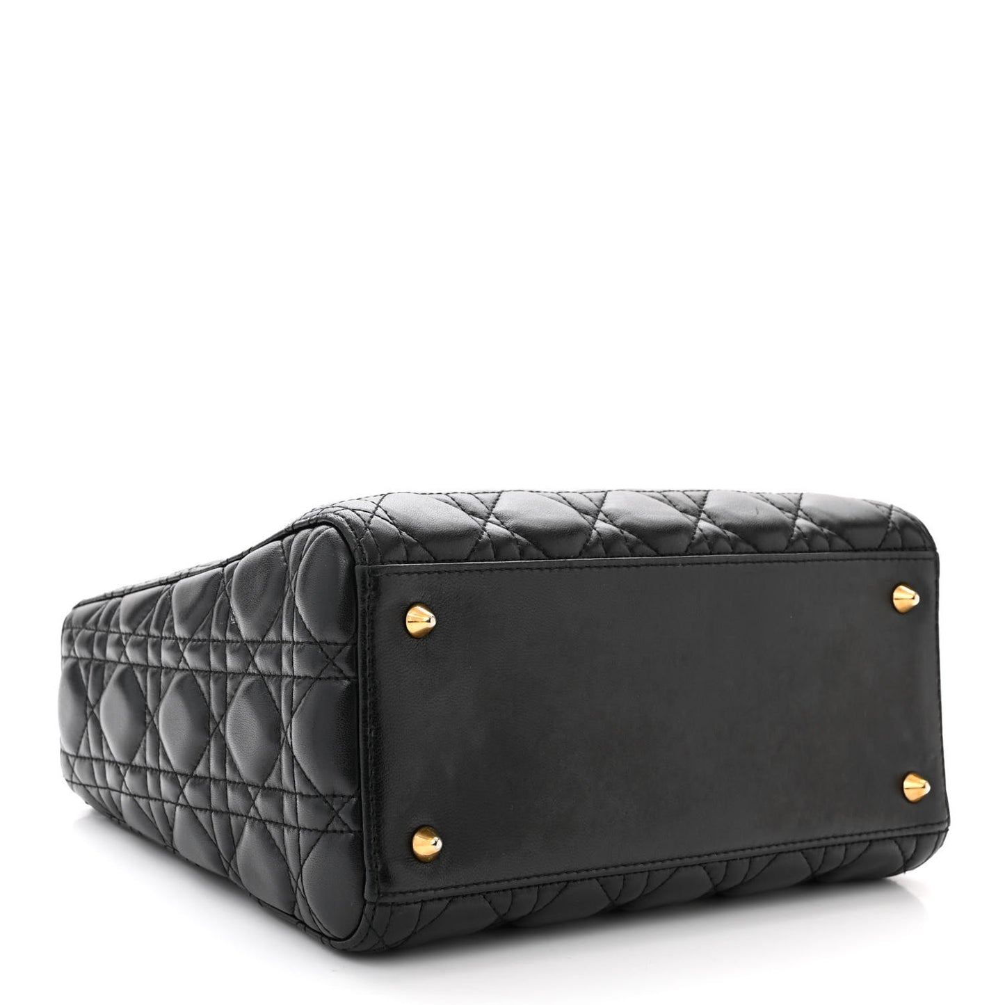 Lambskin Cannage Medium Lady Dior Black