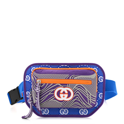 Gucci Jersey GG Monogram All Over Sporty Belt Bag Grey White Multicolor 1 of 11