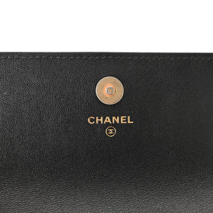 Chanel Lambskin Quilted Chanel 19 Clutch With Chain Black 6 of 11