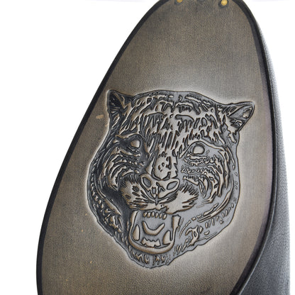 Gucci Goatskin Mens Chain Mid Heel Loafers 8 Black 9 of 11