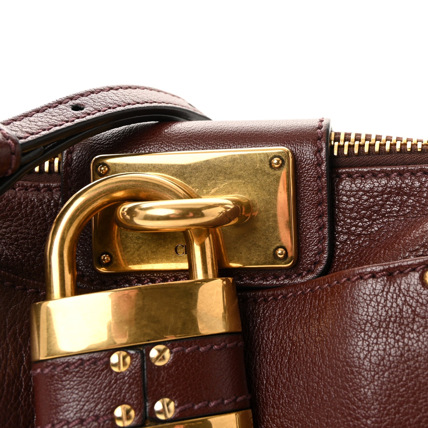 Grained Buffalo Small Paddington Chain Bag Crafty Brown