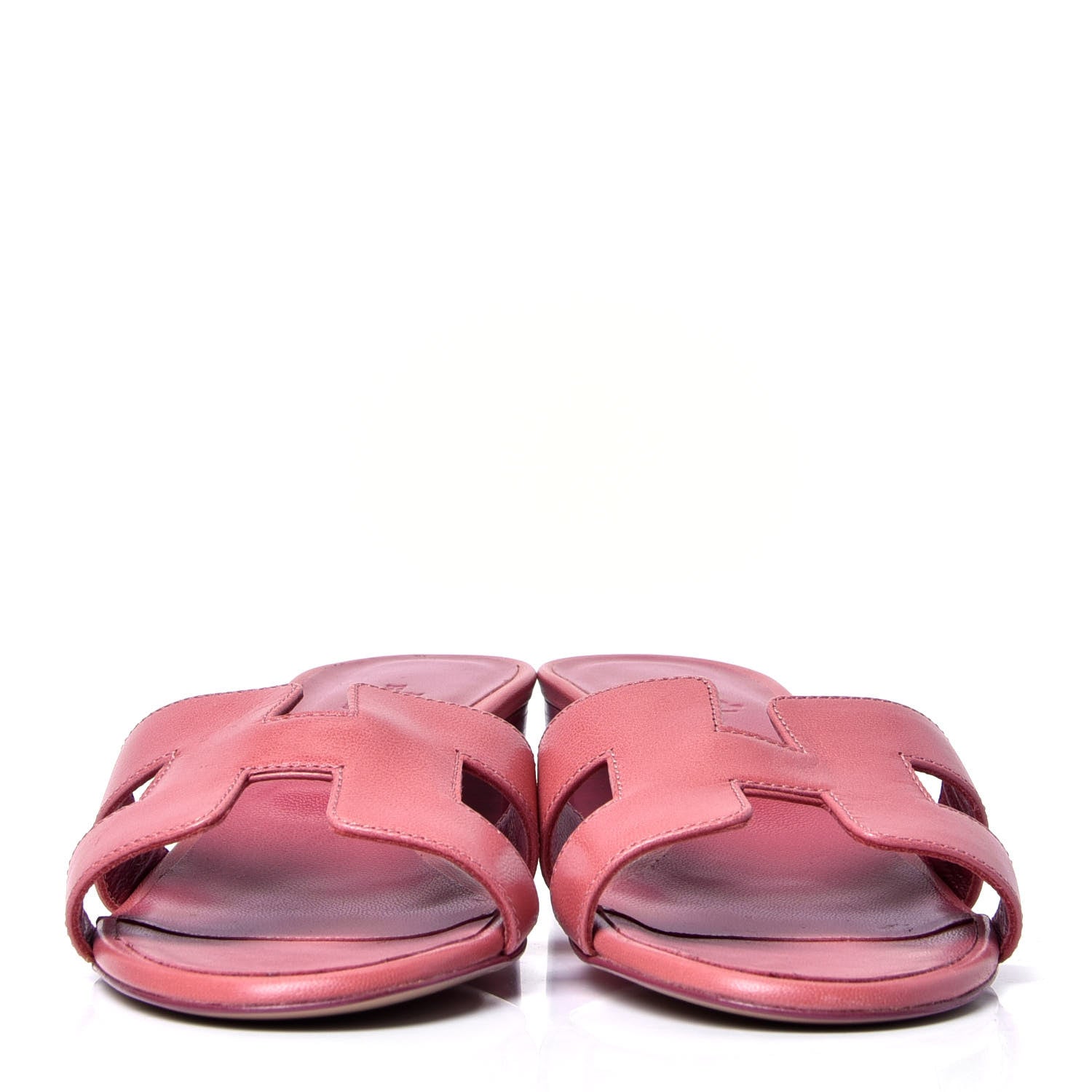 Hermes Nappa Oasis Sandals 36.5 Rouge Blush 2 of 6