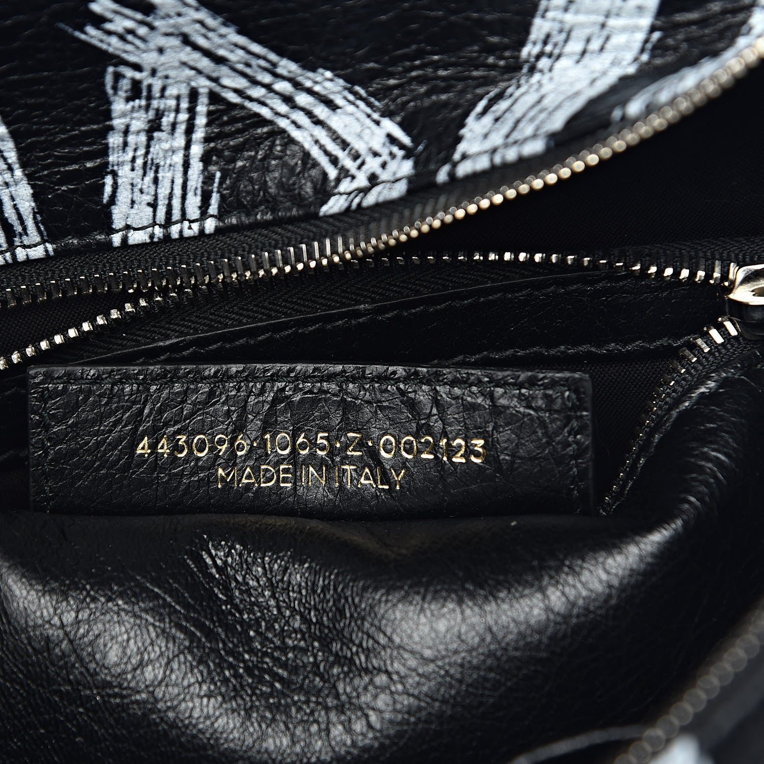 Balenciaga Agneau Arena Graffiti All Over S Bazar Shopper Tote Black Vert Rouge 7 of 10