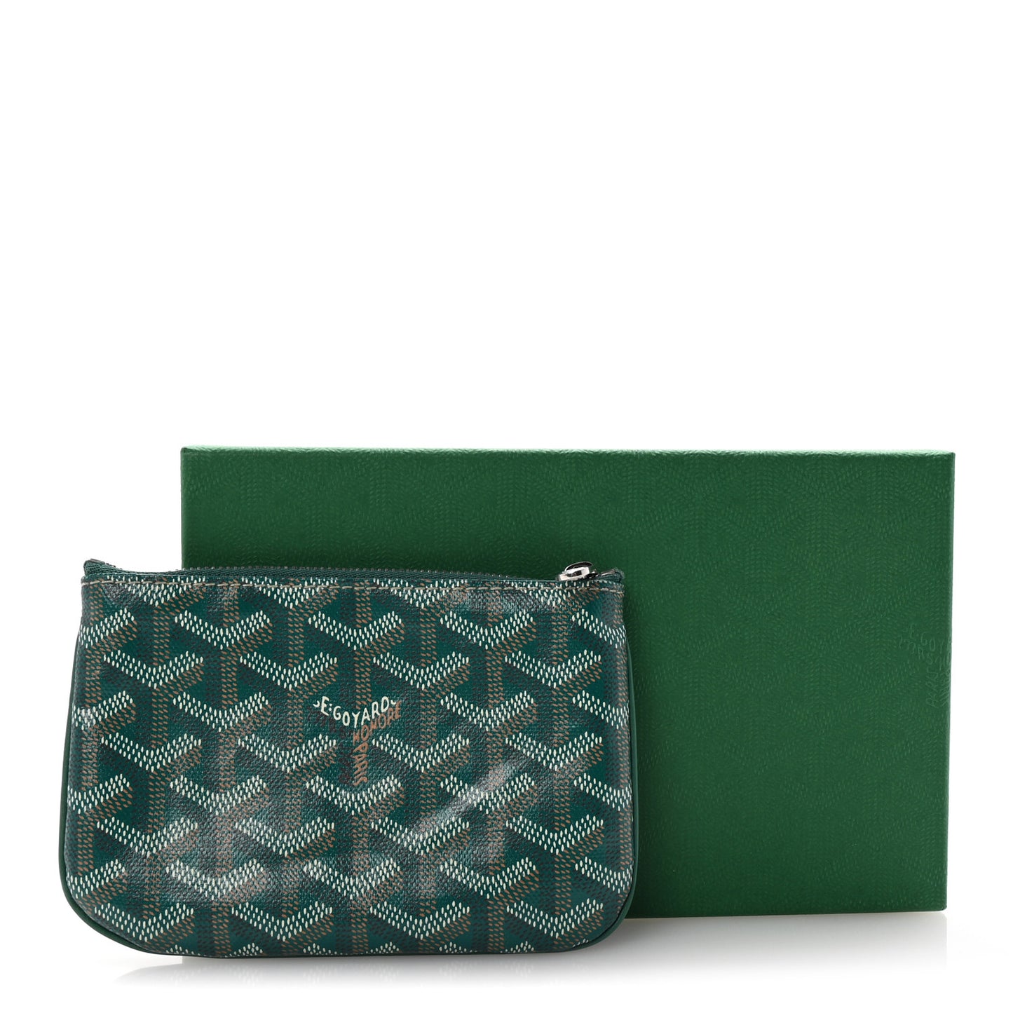 Goyardine Nano Senat Key Pouch Green