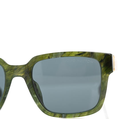 Louis Vuitton Acetate LV Square Sunglasses Z1694E Green 7 of 8