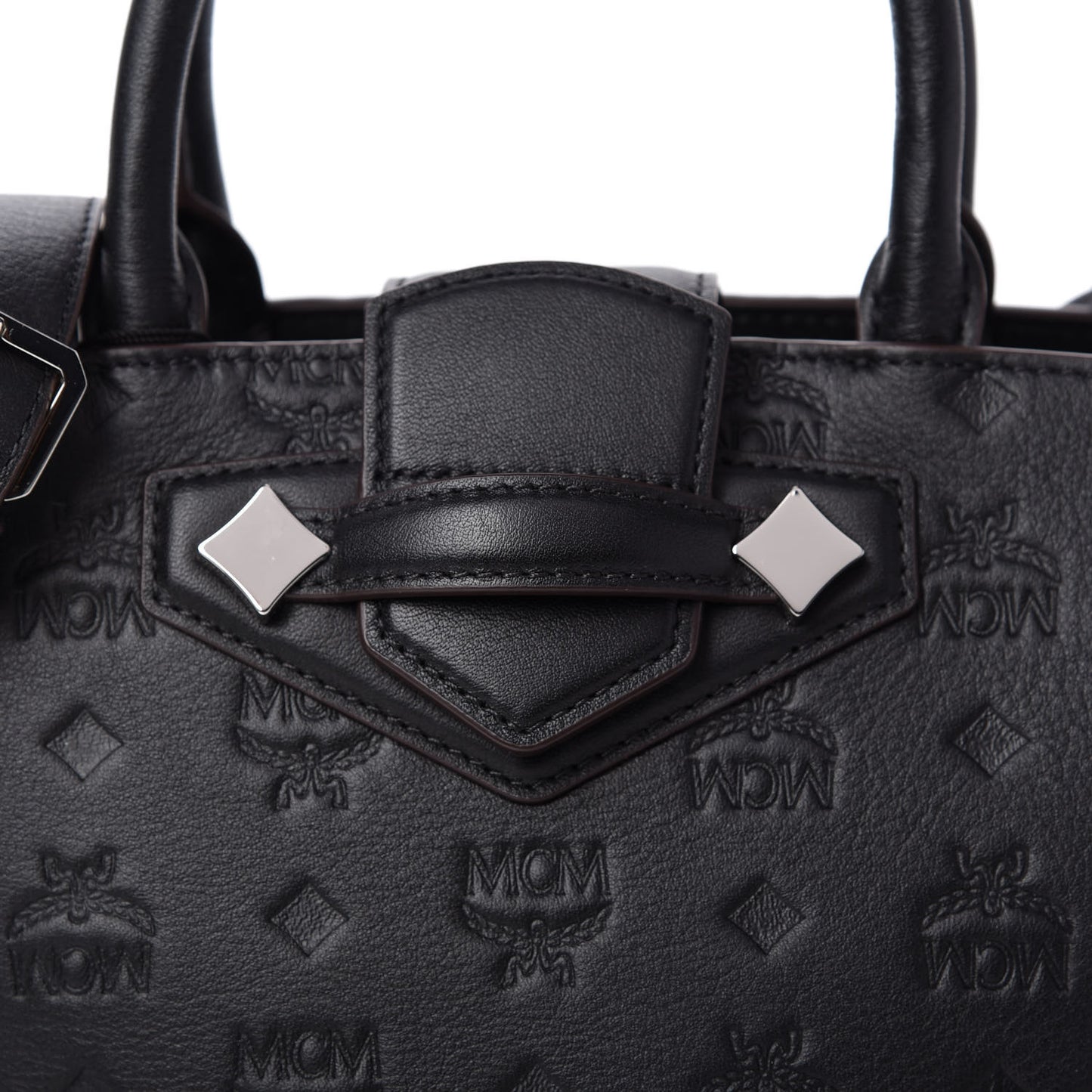 Calfskin Ottomar Monogram Medium Essential Tote Black