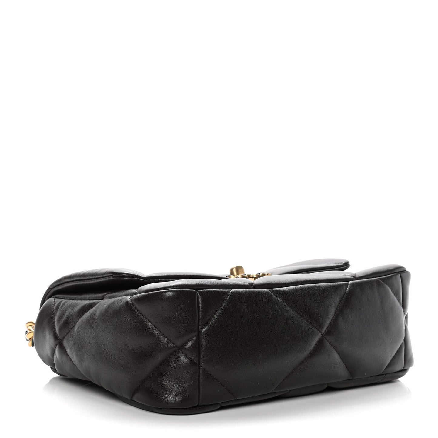 Lambskin Quilted Medium Chanel 19 Flap Dark Brown