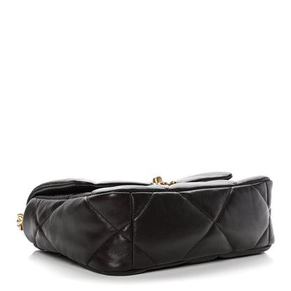 Chanel Lambskin Quilted Medium Chanel 19 Flap Dark Brown 4 of 10