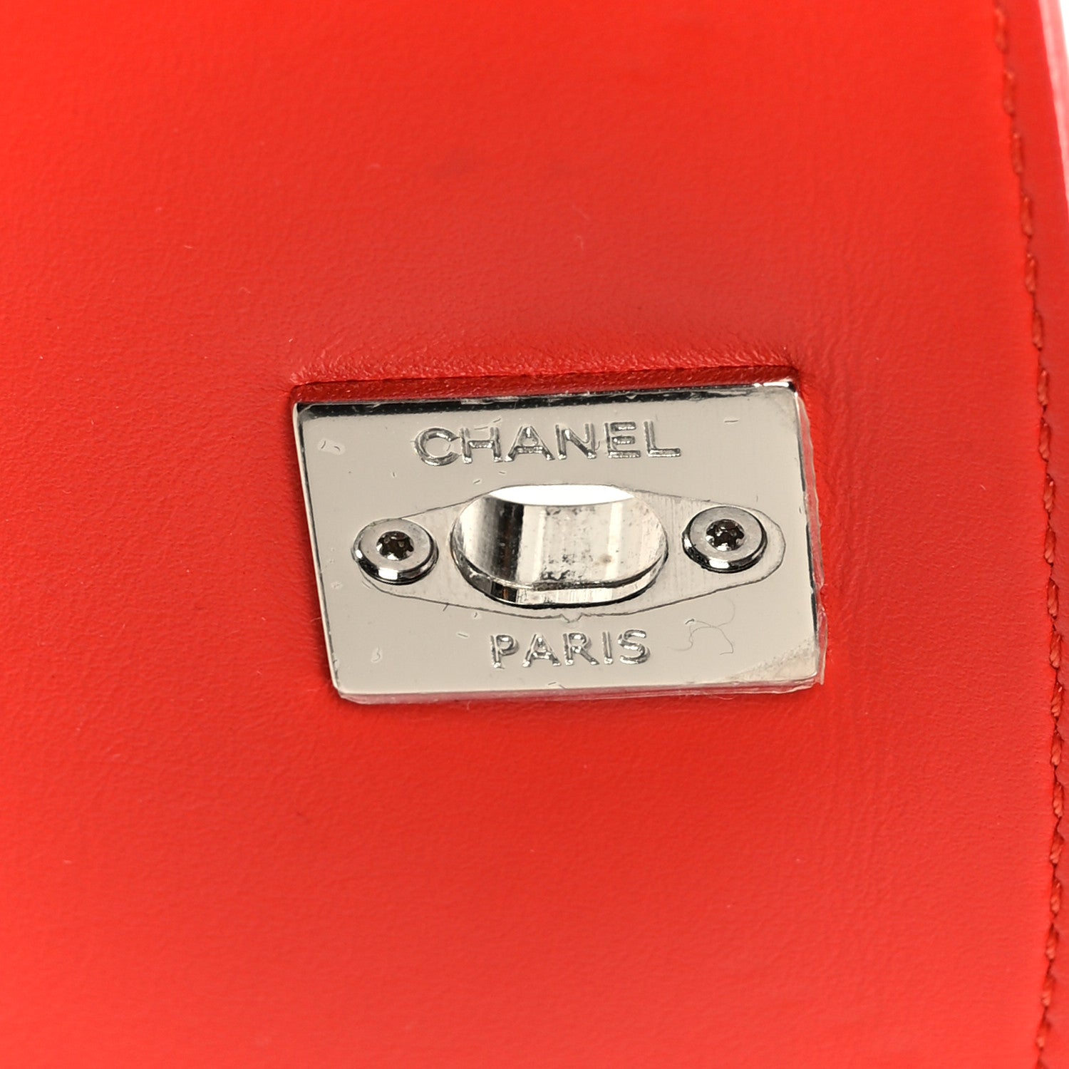 Chanel Calfskin Stitched Small Ring My Bag Flap Crossbody Red 7 of 11