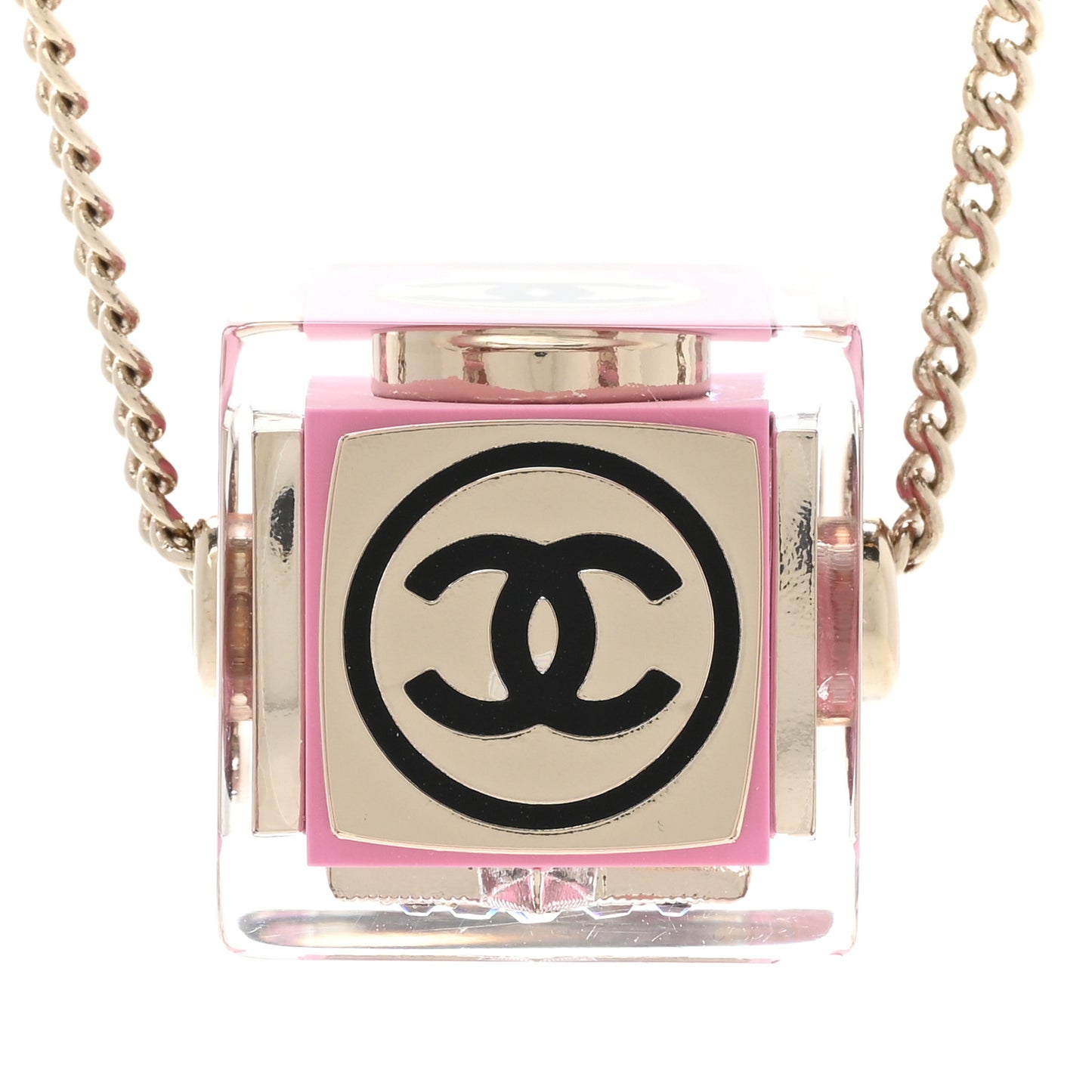 Resin CC Cube Choker Gold Pink Gold