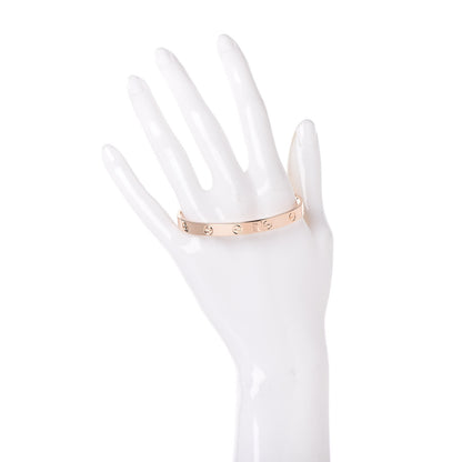 Cartier 18K Pink Gold LOVE Cuff Bracelet 17 2 of 5