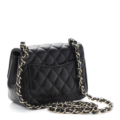 Chanel Lambskin Quilted Mini Square Flap Black 3 of 9