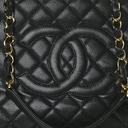 Chanel Caviar Quilted Grand Shopping Tote GST Black 9 of 11
