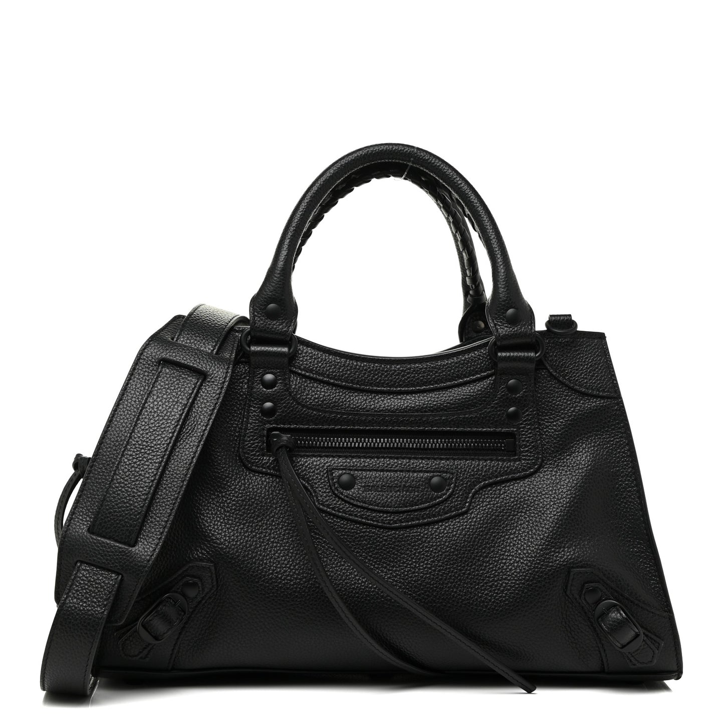 Grained Calfskin Neo Classic Black Hardware S City Black