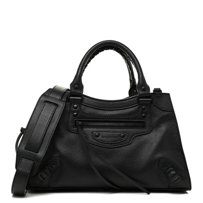 Balenciaga Grained Calfskin Neo Classic Black Hardware S City Black 1 of 13