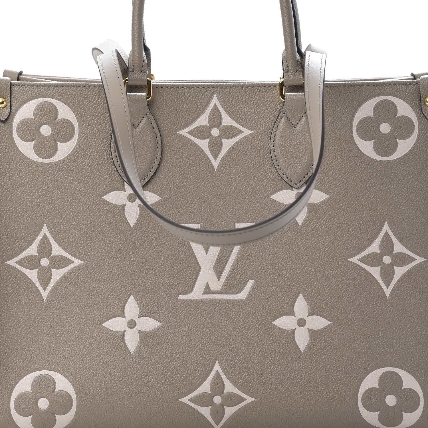 Louis Vuitton Empreinte Monogram Giant Onthego MM Tourterelle Creme 8 of 11