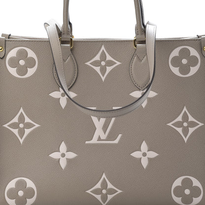 Louis Vuitton Empreinte Monogram Giant Onthego MM Tourterelle Creme 8 of 11