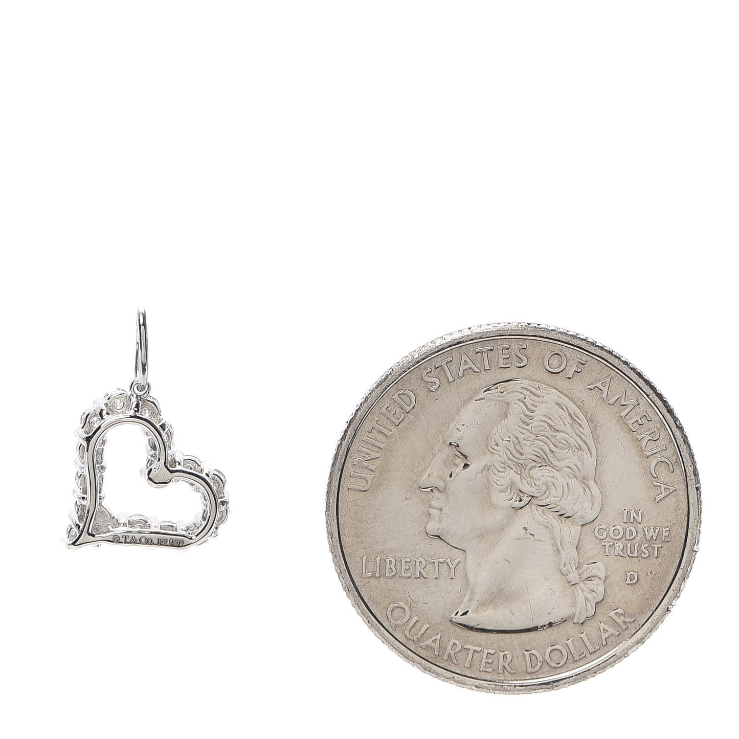 Platinum Diamond Mini Heart Charm