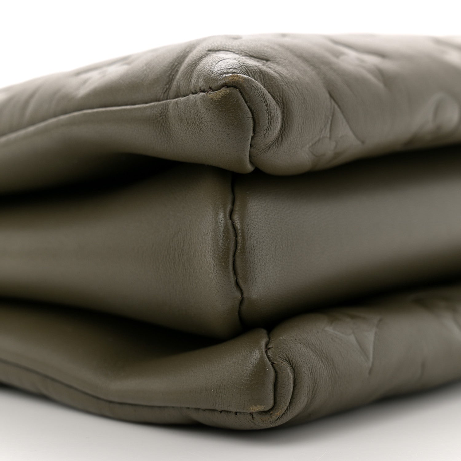 Louis Vuitton Lambskin Embossed Monogram Coussin MM Khaki 9 of 11