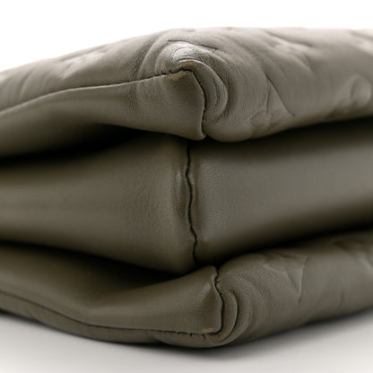 Louis Vuitton Lambskin Embossed Monogram Coussin MM Khaki 9 of 11
