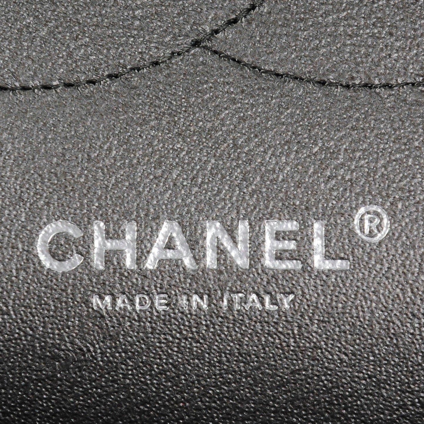 Lambskin Quilted Jumbo Double Charcoal Grey