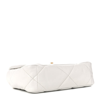 Chanel Lambskin Quilted Medium Chanel 19 Flap White 4 of 9