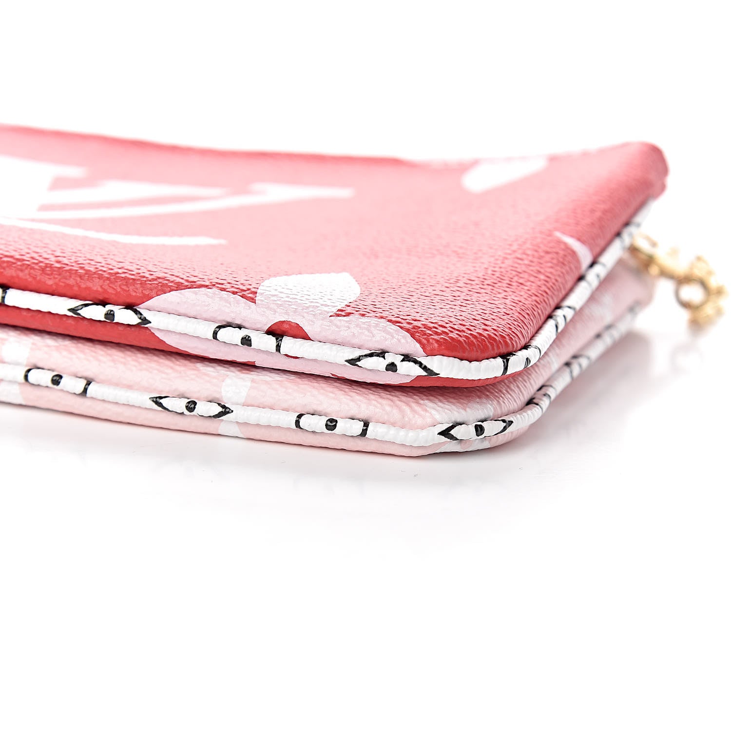 Louis Vuitton Monogram Giant Double Zip Pochette Rouge 10 of 10