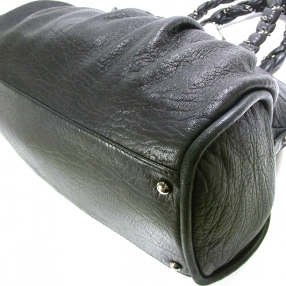 Chanel Leather Lady Braid Large Satchel Black 5 of 12