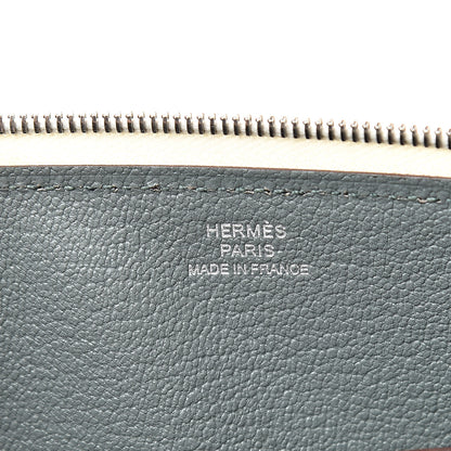 Hermes Togo Epsom Rooroo Pouch Craie Vert Amande Gris Pearl 6 of 7