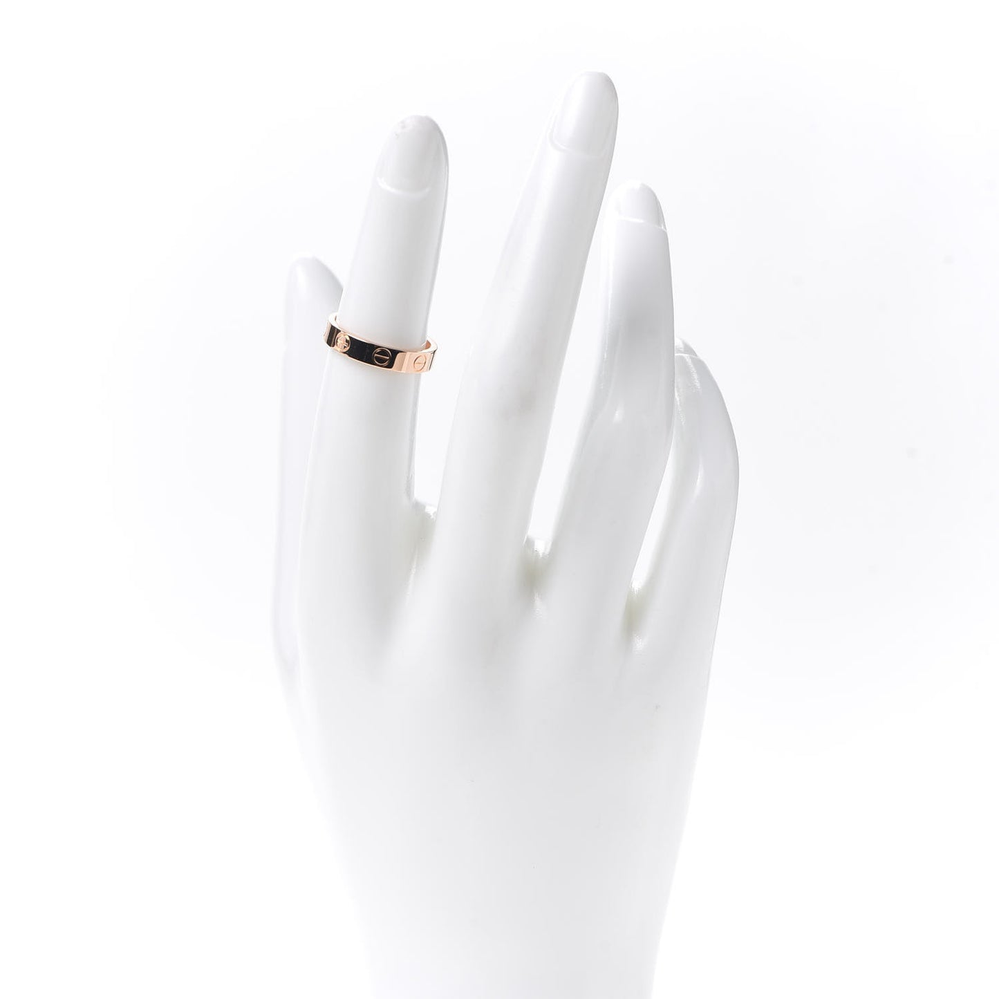 18K Pink Gold 3.5mm LOVE Wedding Band Ring 49 4.75