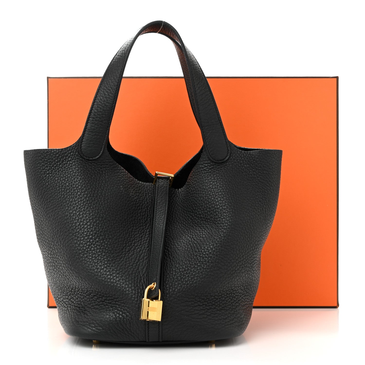 Hermes Taurillon Clemence Picotin Lock 22 MM Black 13 of 13