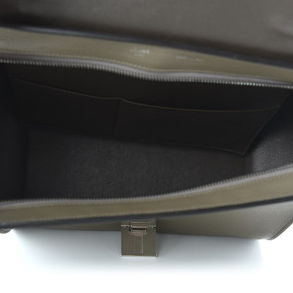 Celine Drummed Calfskin Suede Small Trapeze Souris 4 of 9