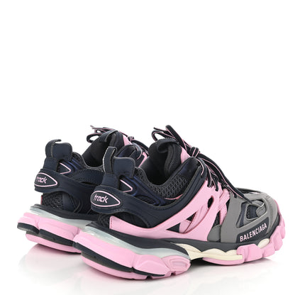 Balenciaga Mesh Nylon Womens Track Sneakers 37 Grey Pink 4 of 9