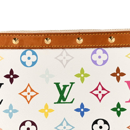 Louis Vuitton Monogram Multicolor Pochette Accessories White 7 of 9