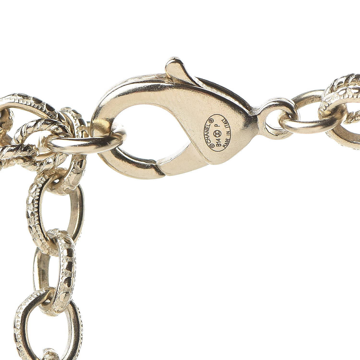 Chanel CC Coco Camellia Coin Necklace Gold 4 of 5