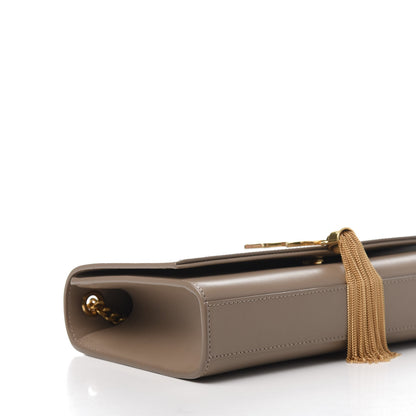 Saint Laurent Smooth Calfskin Medium Classic Monogram Kate Tassel Satchel Dark Beige 6 of 10
