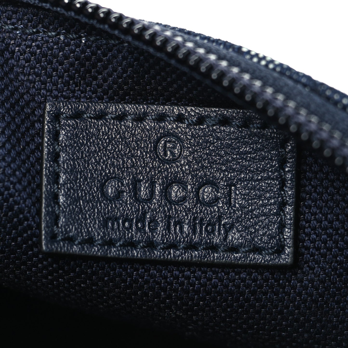 Denim Monogram Web Belt Bag Blue Multicolor