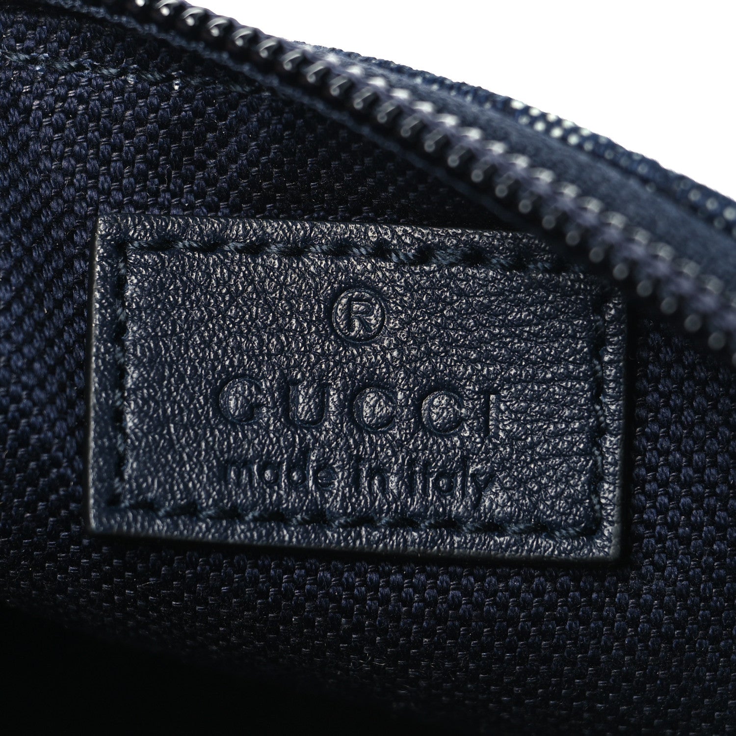 Gucci Denim Monogram Web Belt Bag Blue Multicolor 6 of 9