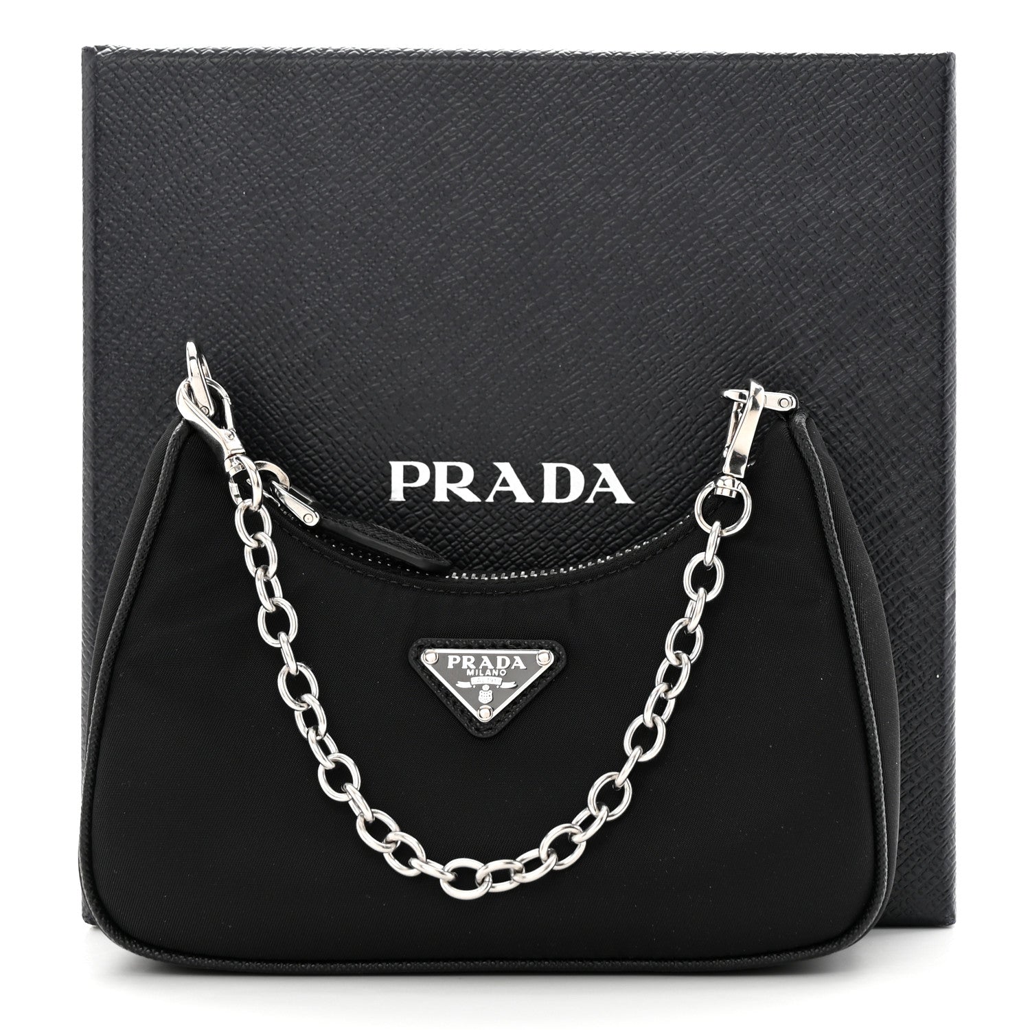 Prada Tessuto Nylon Mini Re-Edition 2000 Shoulder Bag Black 11 of 11