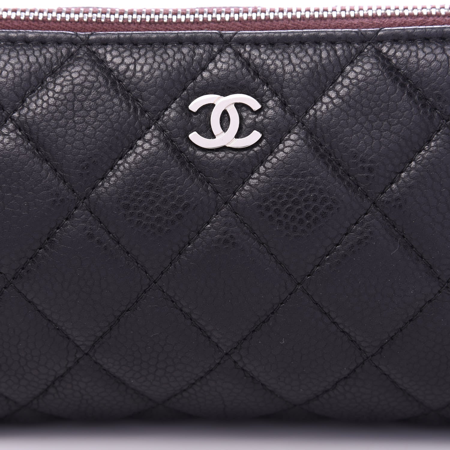 Chanel Caviar Quilted Small Cosmetic Case Black 10 of 11