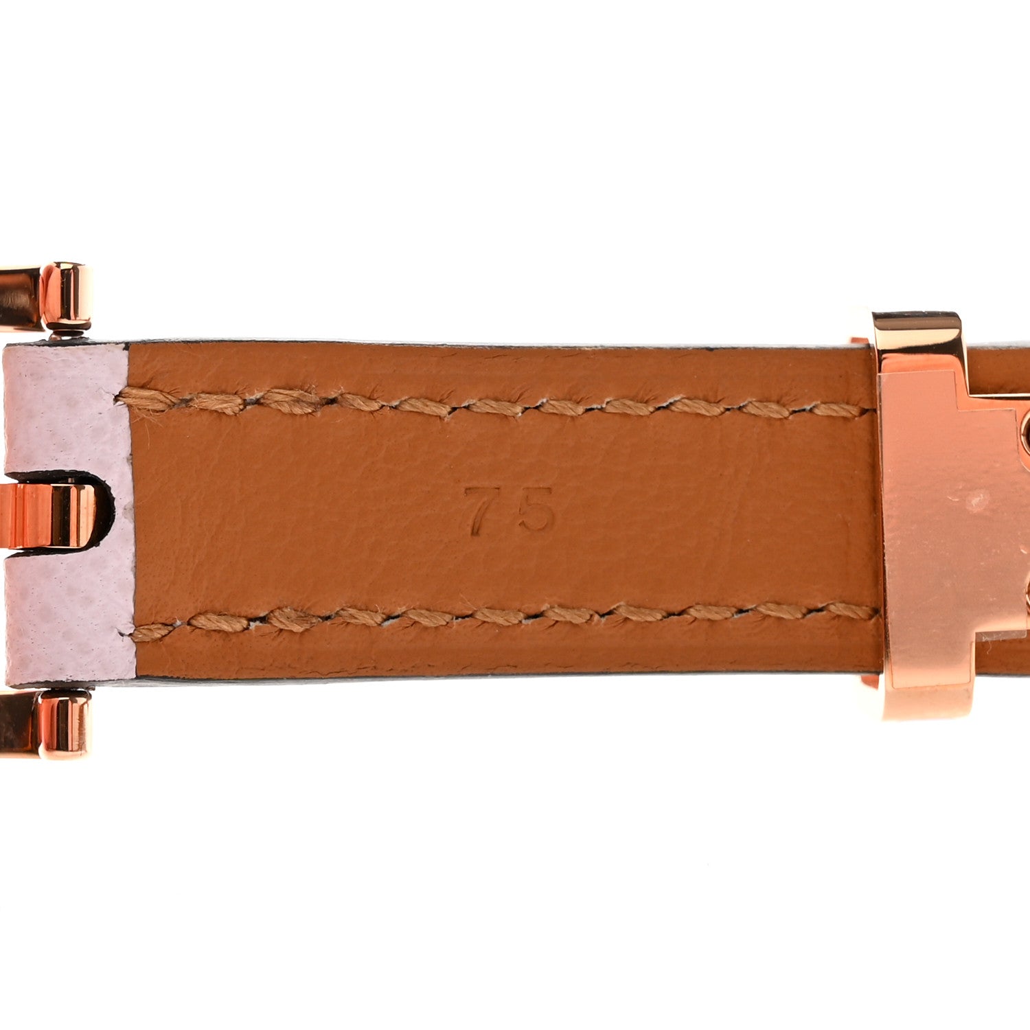 Hermes Epsom 15mm Pop H Belt 75/30 Mauve Pale 6 of 6