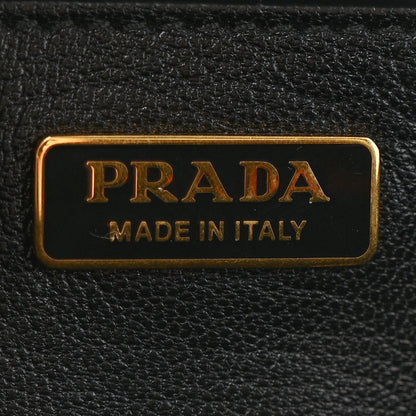 Prada City Calf Saffiano Cahier Bag Biliardo Black 7 of 12