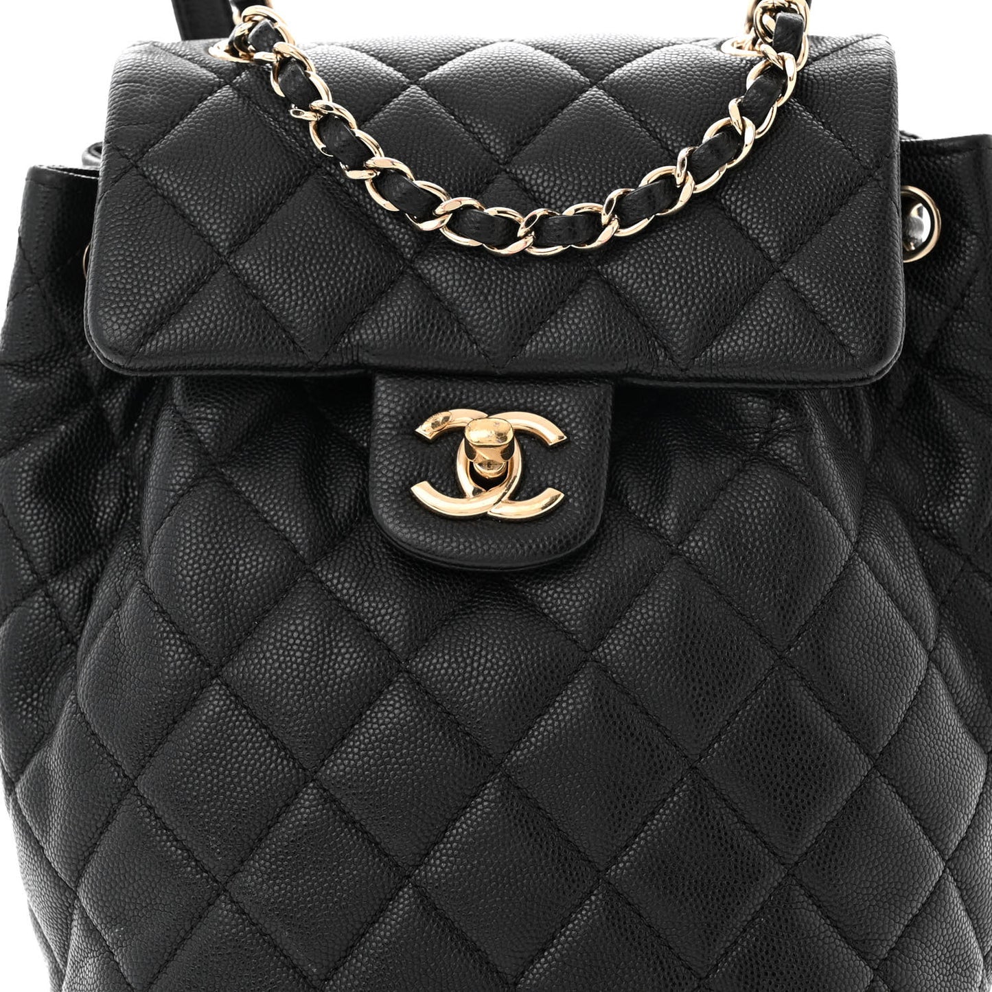 Caviar Quilted Mini Urban Spirit Backpack Black