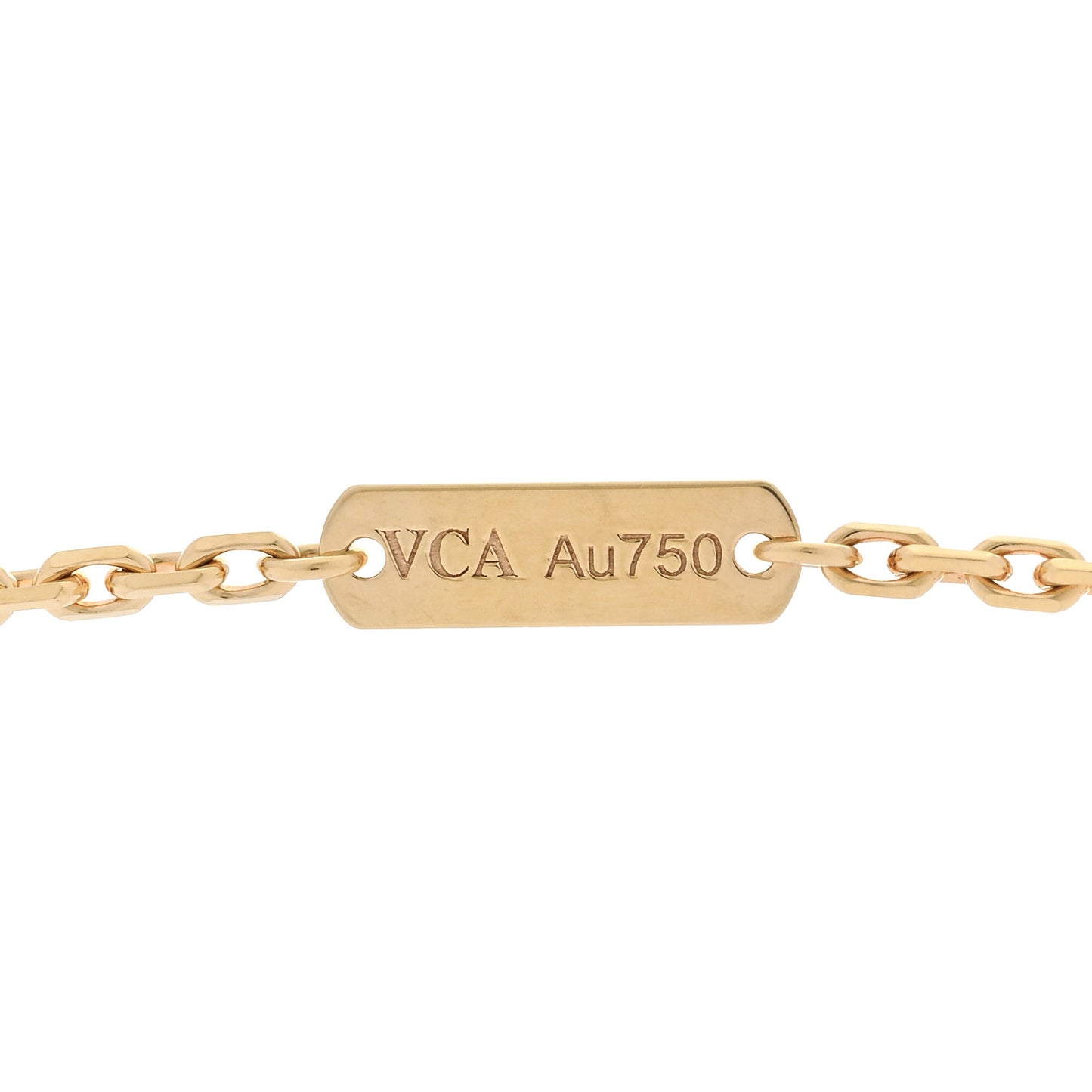 18K Yellow Gold Black Onyx Magic Alhambra Pendant Necklace