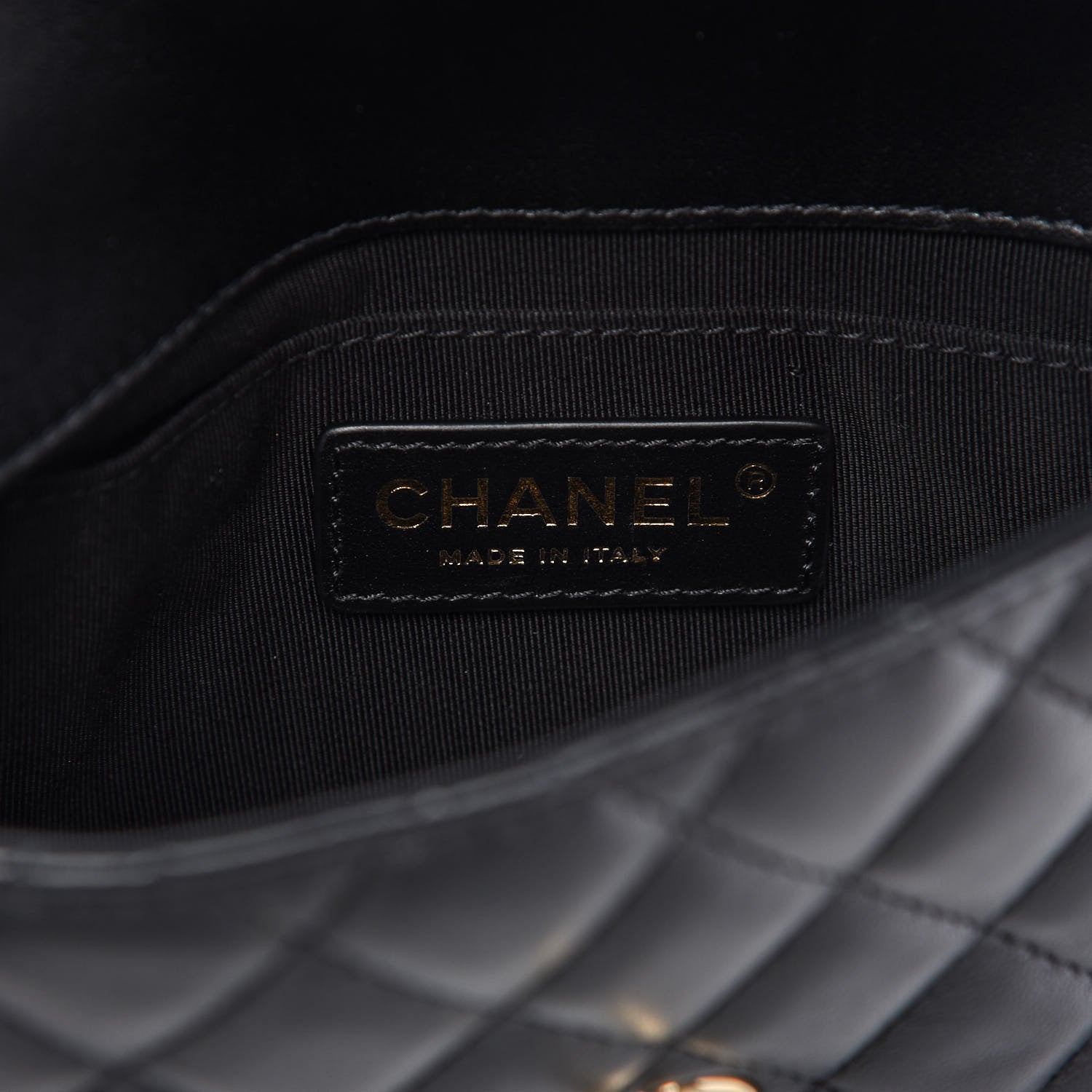 Chanel Lambskin Quilted Side Packs Black 10 of 12