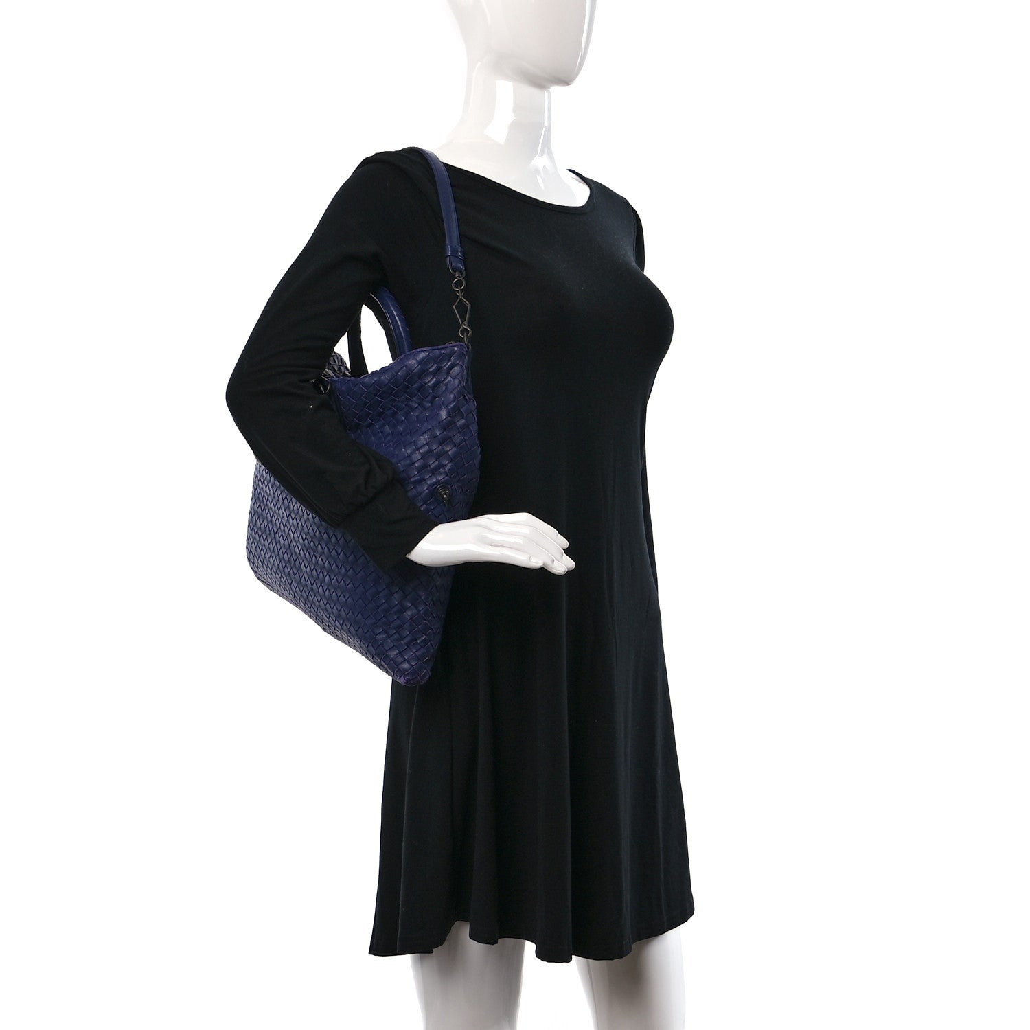 Bottega Veneta Nappa Intrecciato Medium Convertible Tote Atlantic 2 of 8