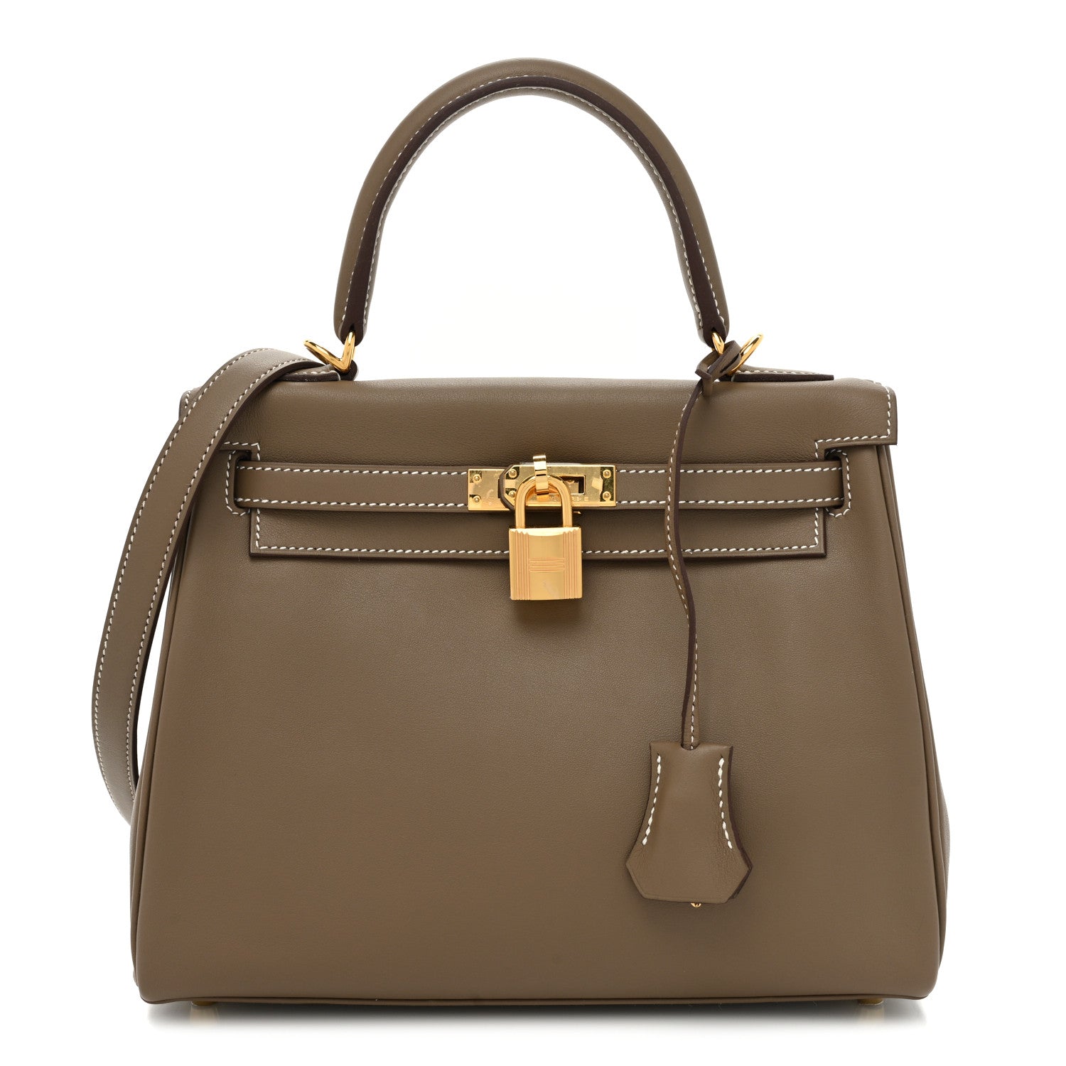 Hermes Swift Kelly Retourne 25 Etoupe 1 of 10